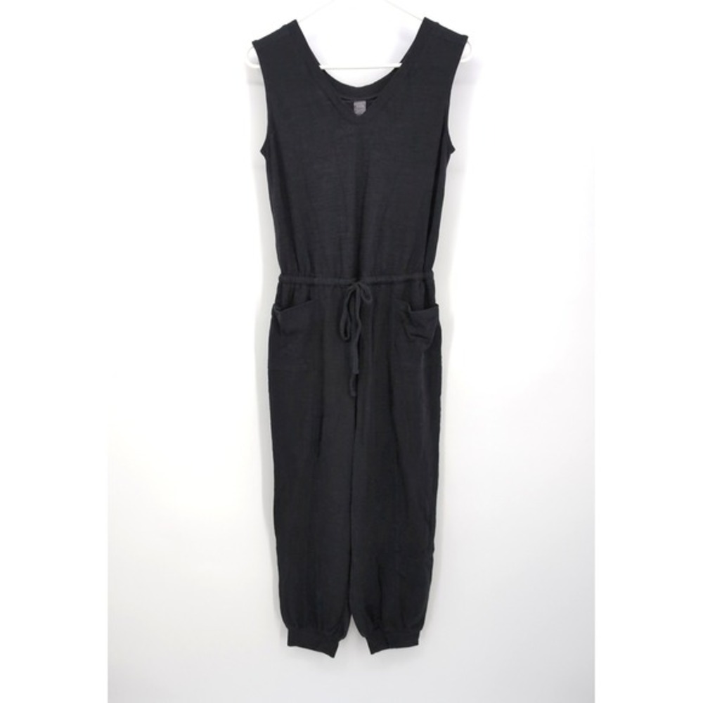 Zuda Jumpsuit‎ Black Z-Air Pull-On Knit Sleeveless Drawstring Womens XXS